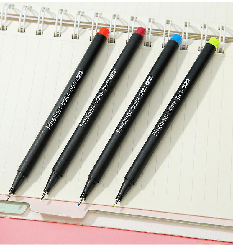 Fine Point Markers Fine Tip Art Drawing Fineliner Pen - 12 Pack